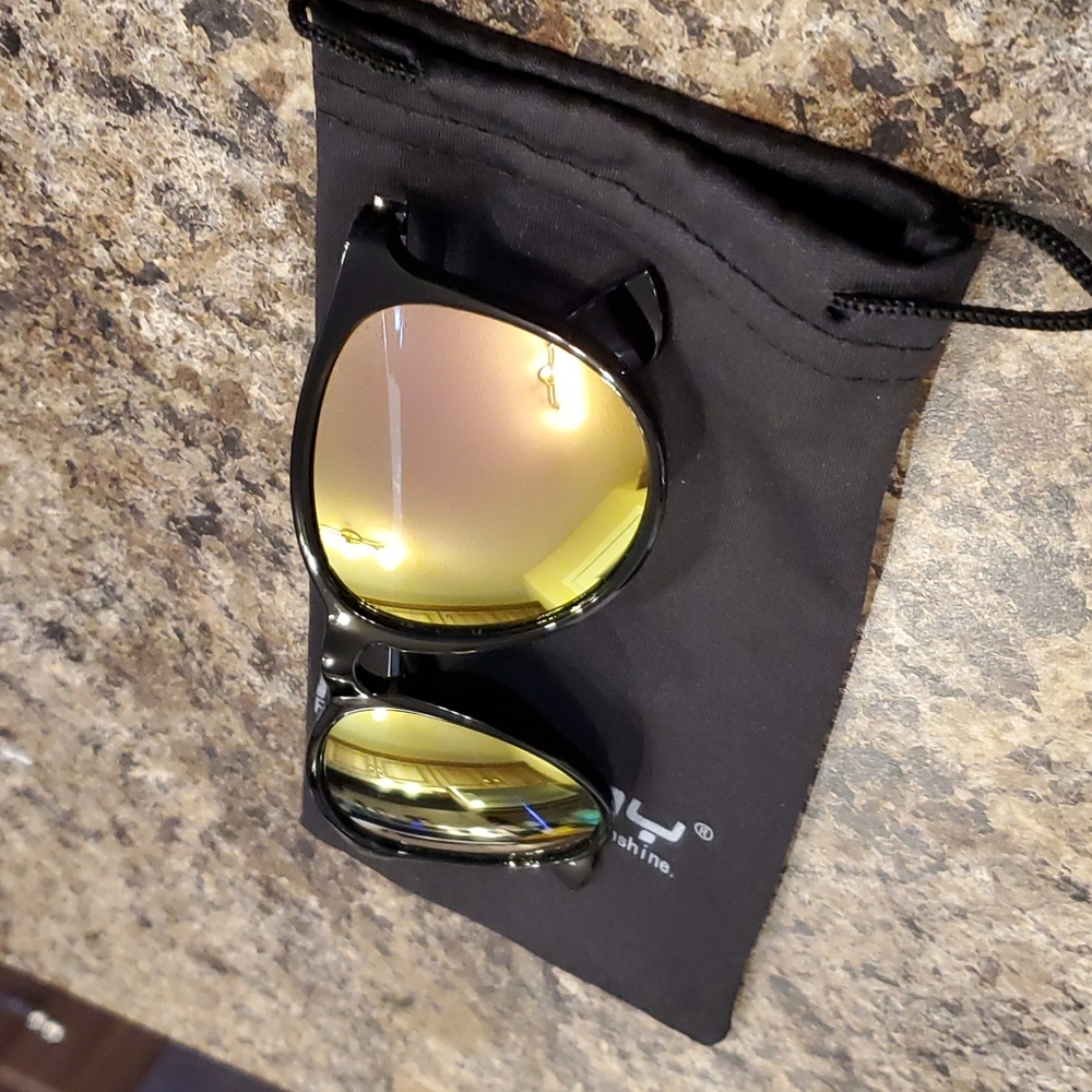 Pink lensed sunglasses